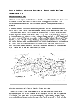 Notes on the History of Rochester Square Nursery Ground, Camden New Town