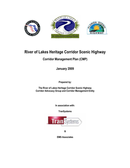 River of Lakes Heritage Corridor Scenic Highway Corridor Management Plan (CMP)
