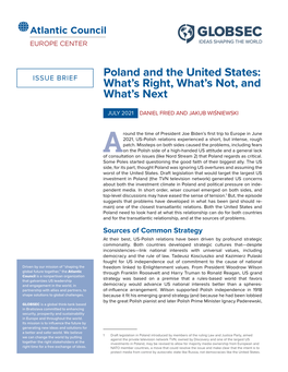 Poland and the United States: What’S Right, What’S Not, and What’S Next