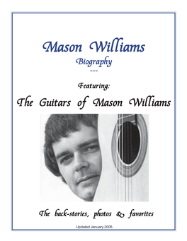 The Guitars of Mason Williams