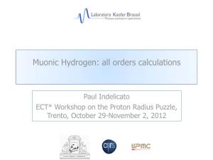 Muonic Hydrogen: All Orders Calculations