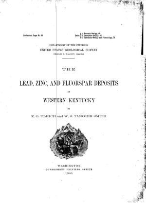 Lead, Zinc, and Fluorspar Deposits