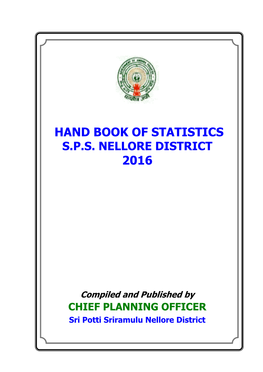 Hand Book of Statistics 2016
