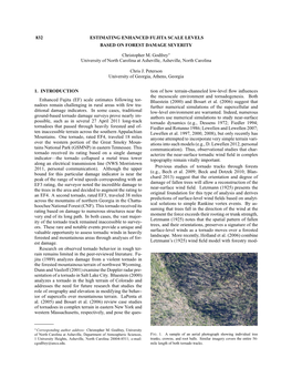 Estimating Enhanced Fujita Scale Levels Based on Forest Damage Severity