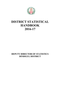 District Statistical Handbook 2016-17