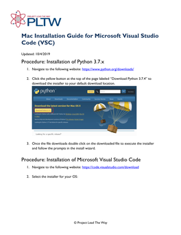 Microsoft Visual Studio Code (VSC)