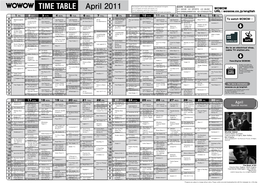 April 2011 TIME TABLE