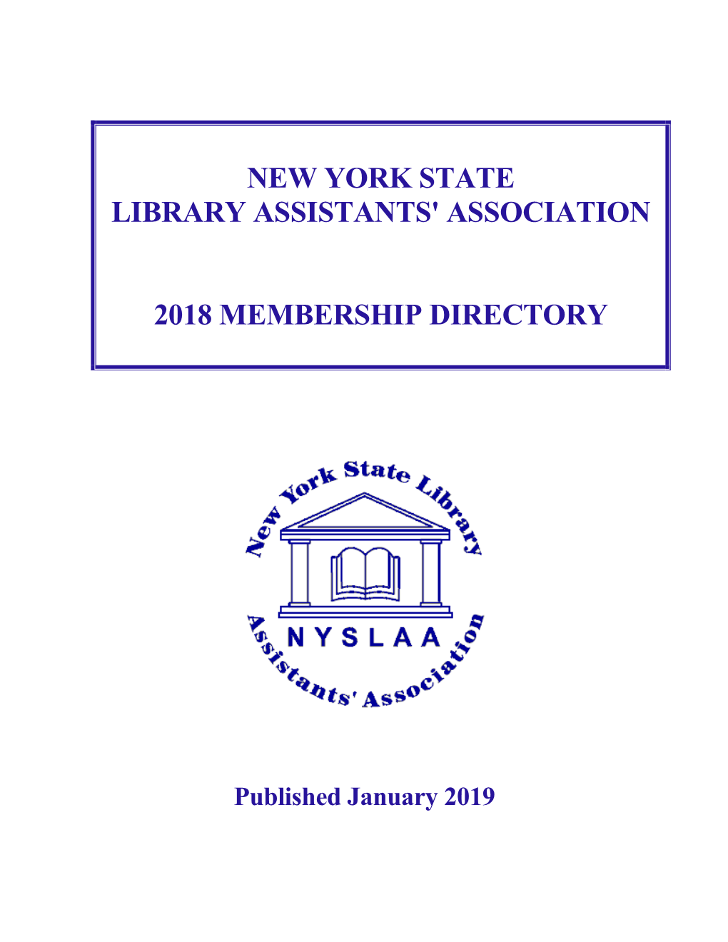 New York State Library Assistants' Association 2018