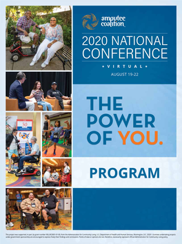 Amputee Coalition 2020 National Conference Program