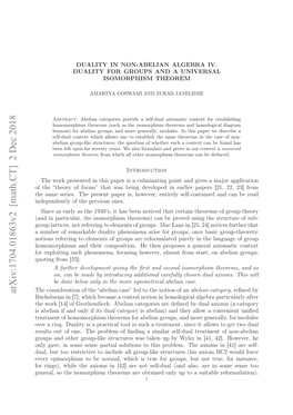 Duality in Non-Abelian Algebra IV. Duality for Groups and a Universal