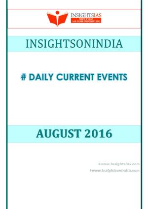 Insightsonindia August 2016
