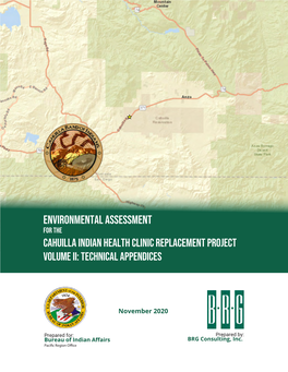Environmental Assessment for the Cahuilla Indian Health Clinic Replacement Project Volume Ii: Technical Appendices