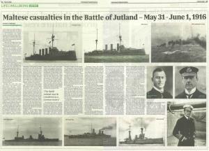 Maltese Casualties in the Battle of Jutland - May 31- June 1, 1916