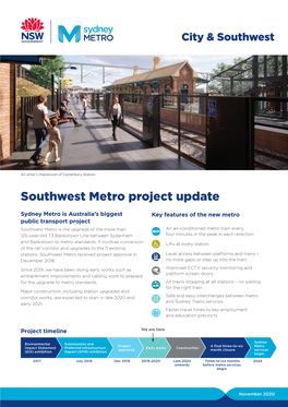 Southwest Metro Project Update, November 2020