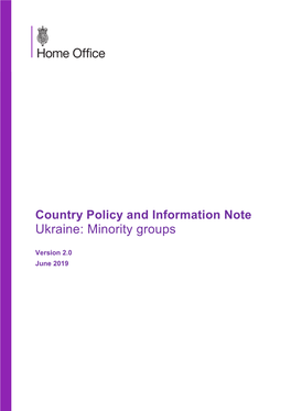 Ukraine: Minority Groups