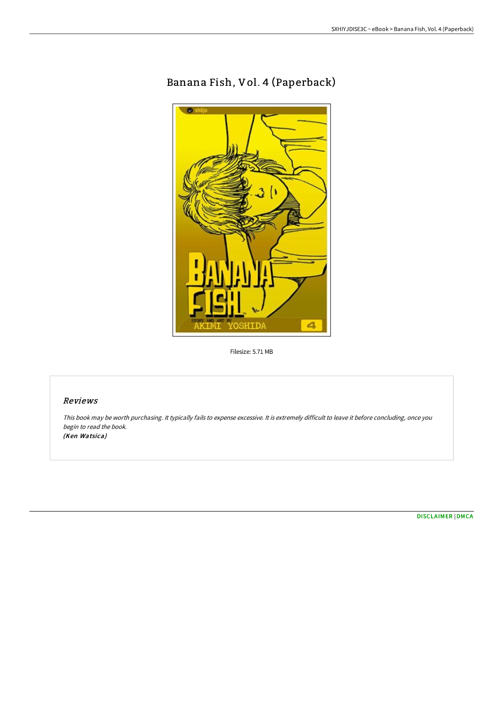 Read PDF # Banana Fish, Vol. 4 (Paperback) < 0R613W0USXZA