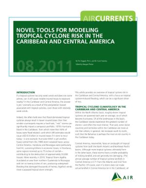 Aircurrents Novel Tools for Modeling Tropical Cyclone Risk in the Caribbean and Central America