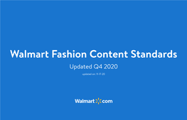 Fashion Content Standards Guide