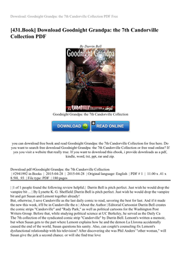 Download Goodnight Grandpa: the 7Th Candorville Collection PDF