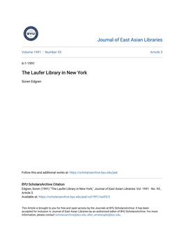 The Laufer Library in New York