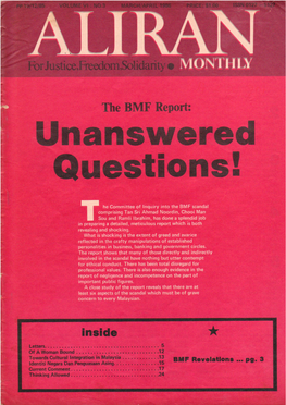 The BMF Report: L Unanswered Questions! R