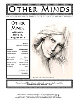 OTHER MINDS Magazine Issue 10, August 2010