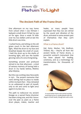 The Ancient Path of the Frame Drum