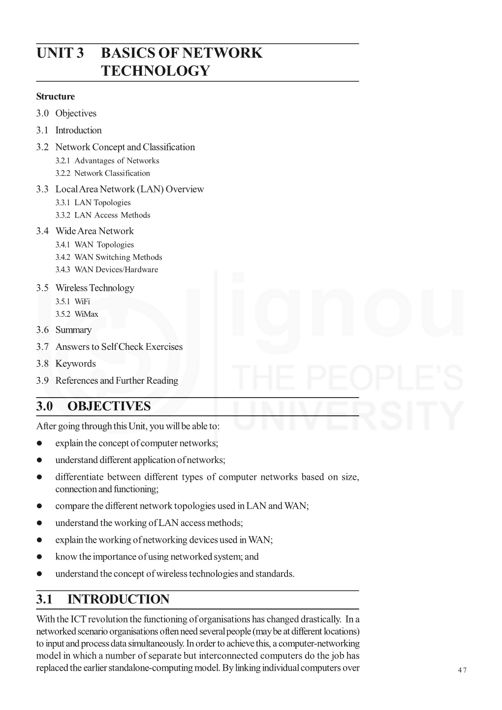 Unit 3 Basics of Network Technology