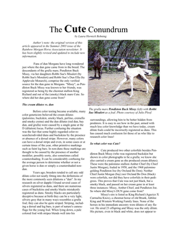 The Cute Conundrum by Laura Hornick Behning