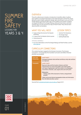 CFA Summer Fire Safety