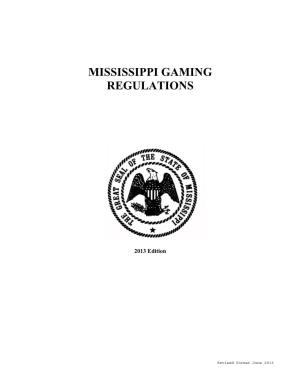 Mississippi Gaming Regulations