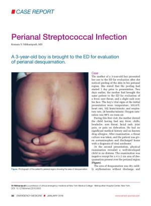 Perianal Streptococcal Infection Kumara V