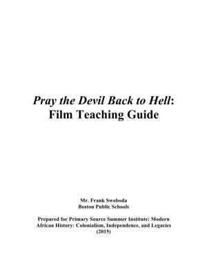 Pray the Devil Back to Hell: Film Teaching Guide