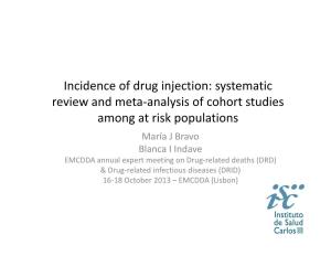 Incidence of Drug Injection