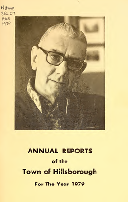 Annual Reports of the Officers of the Town of Hillsborough. Annual