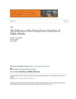 The Influence of the Pennsylvania Mainline of Public Works 