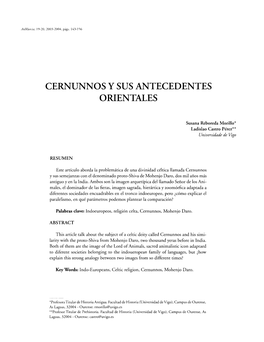 Cernunnos Y Sus Antecedentes Orientales