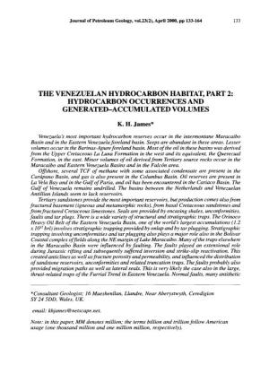 2000, Venezuelan Hydrocarbon Habitat 2