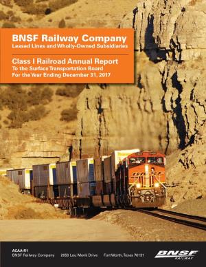 BNSF Railway Company Leased Lines and Wholly-Owned Subsidiaries