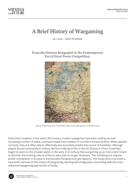 A Brief History of Wargaming