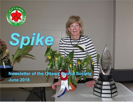Newsletter of the Ottawa Orchid Society June 2018
