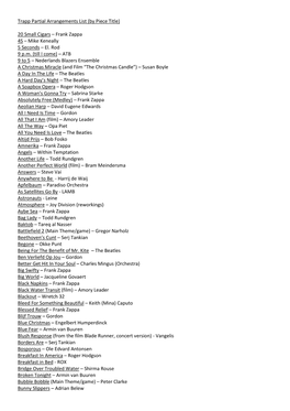 Trapp Partial Arrangements List (By Piece Title)
