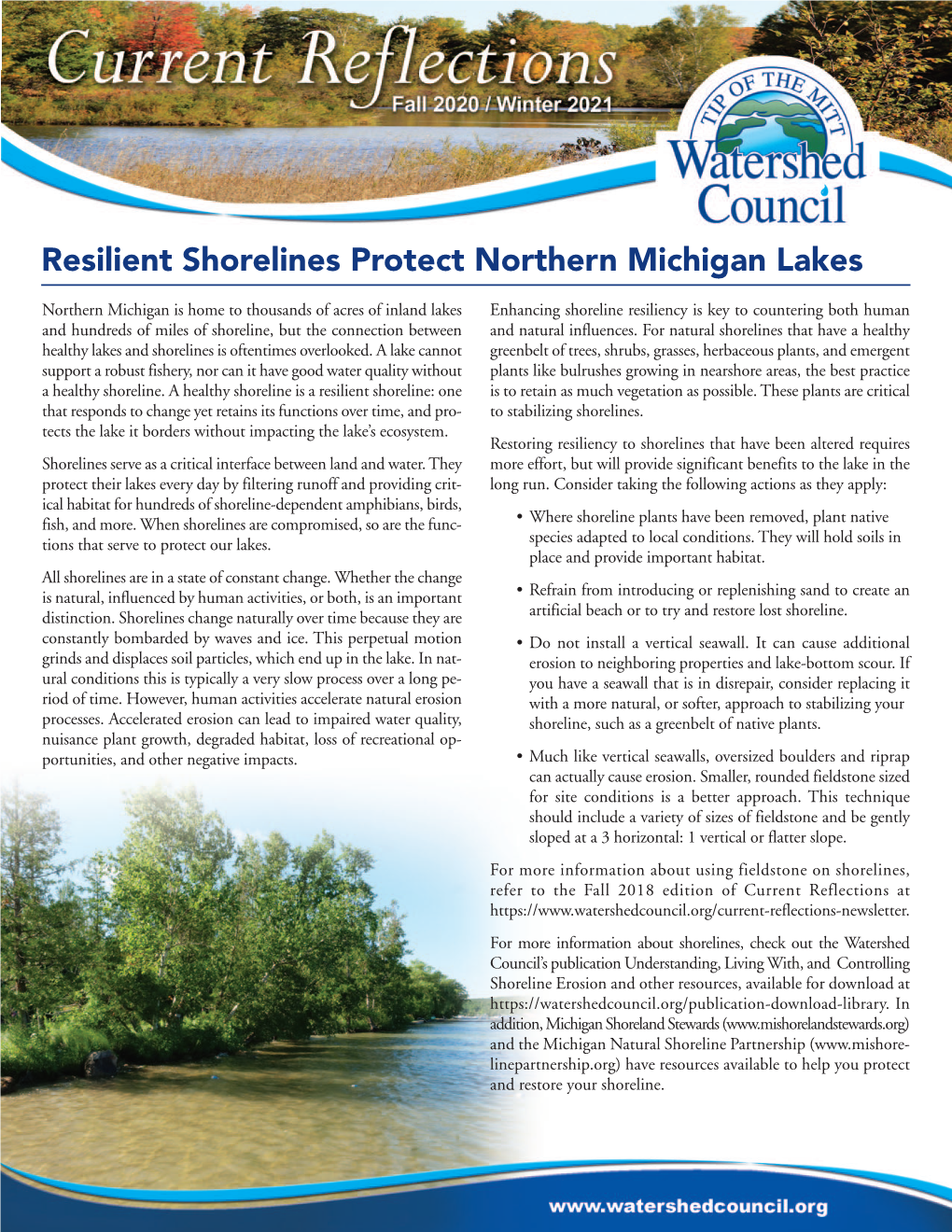 Resilient Shorelines Protect Northern Michigan Lakes