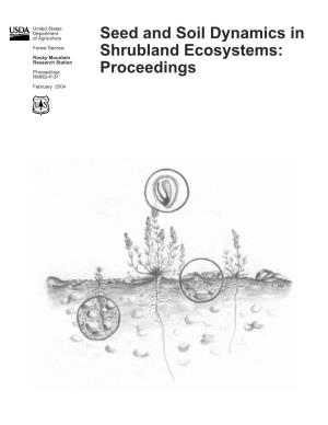 Seed and Soil Dynamics in Shrubland Ecosystems: Proceedings; 2002 August 12–16; Laramie, WY
