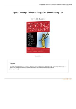 Download Ebook » Beyond Contempt: the Inside Story of the Phone