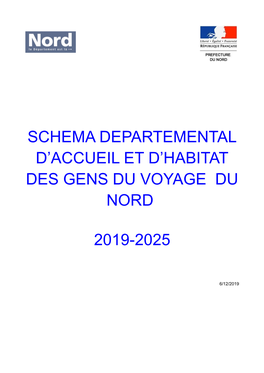 Schéma Départemental D'accueil Et D'habitat Des Gens Du Voyage Du Nord