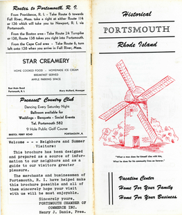 Portsmouth CC Brochure Circa 1950
