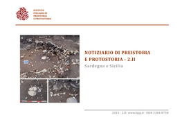 NOTIZIARIO DI PREISTORIA E PROTOSTORIA - 2.II Sardegna E Sicilia