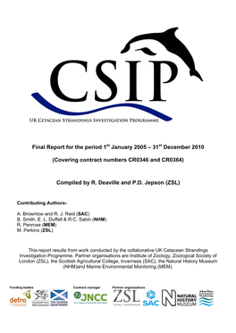 CSIP Final Report 2005-2010