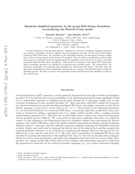 Quantum Simplicial Geometry in the Group Field Theory Formalism